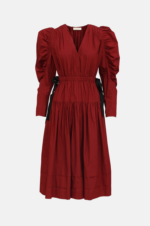 Ulla JohnsonCotton Puff Sleeve Dress