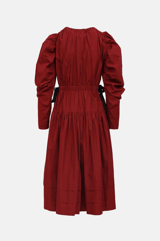 Ulla JohnsonCotton Puff Sleeve Dress