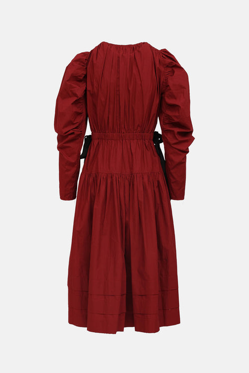 Ulla JohnsonCotton Puff Sleeve Dress