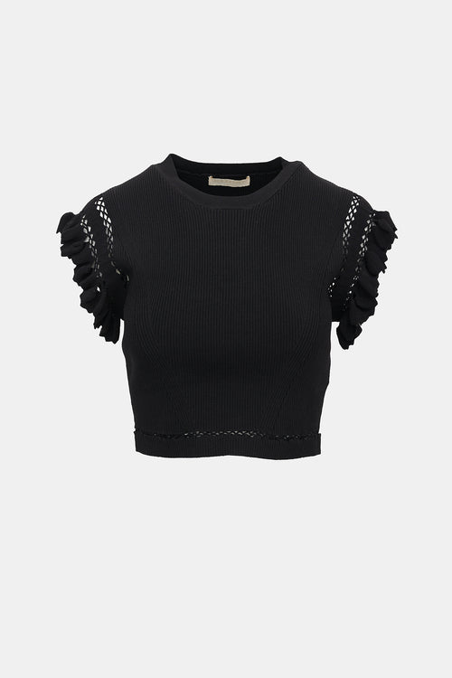 Ulla Johnson Ribbed Knit Ruffled Set