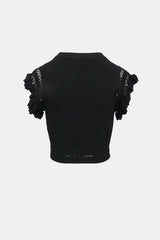 Ulla Johnson Ribbed Knit Ruffled Set