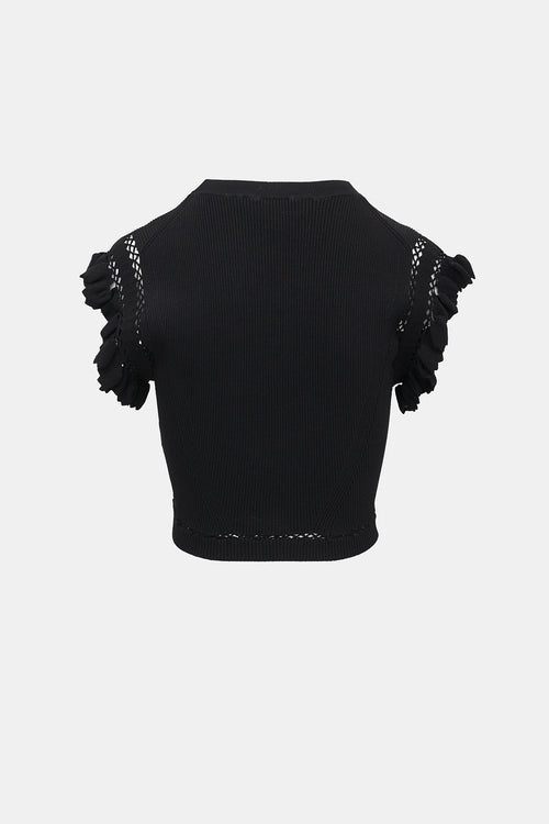 Ulla Johnson Ribbed Knit Ruffled Set