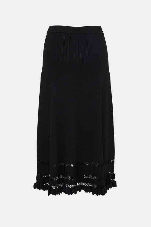 Ulla Johnson Ribbed Knit Ruffled Set