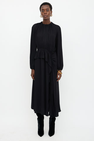 Ulla Johnson Ruched Asymmetrical Dress