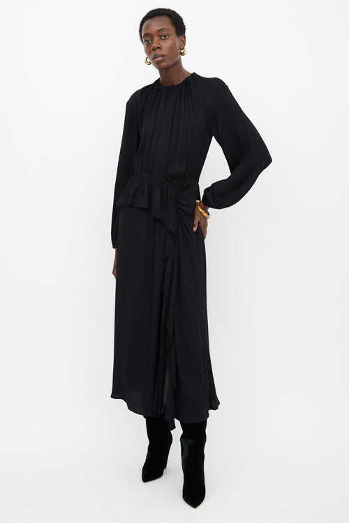 Ulla Johnson Ruched Asymmetrical Dress