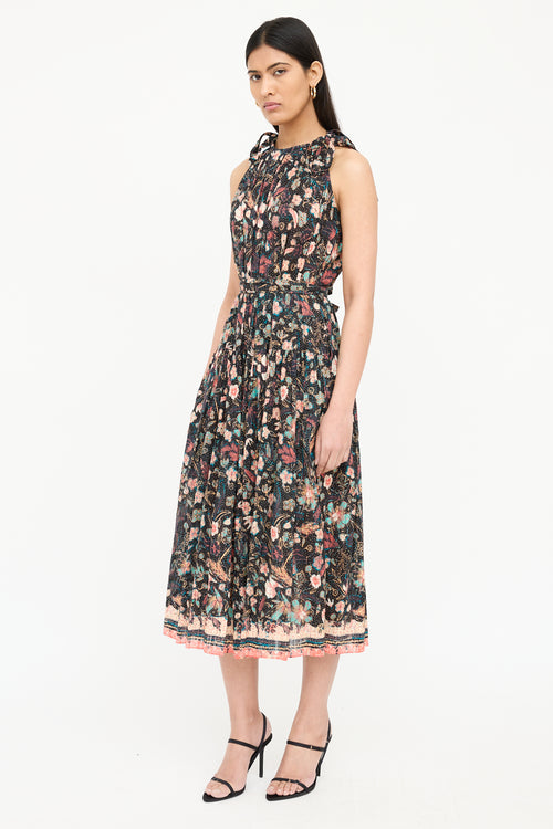 Ulla Johnson Samar Tie Neck Dress
