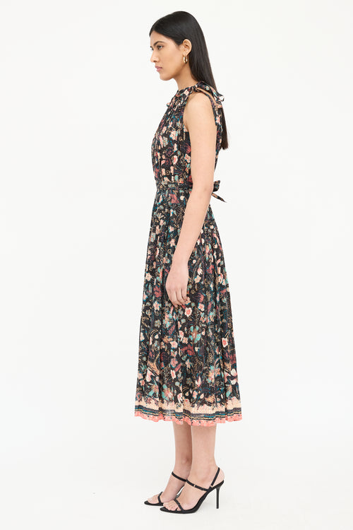 Ulla Johnson Samar Tie Neck Dress