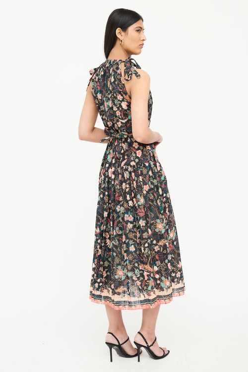 Ulla Johnson Samar Tie Neck Dress