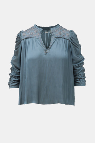 Ulla Johnson Satin Lissa Blouse