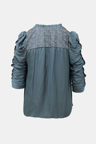 Ulla Johnson Satin Lissa Blouse