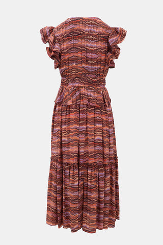 Ulla Johnson Silk Bendetta Midi Dress