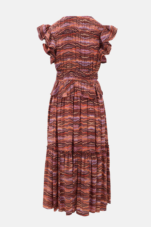 Ulla Johnson Silk Bendetta Midi Dress