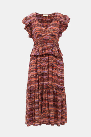 Ulla Johnson Silk Bendetta Midi Dress