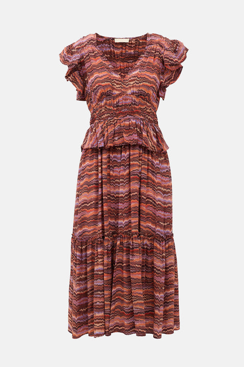 Ulla Johnson Silk Bendetta Midi Dress
