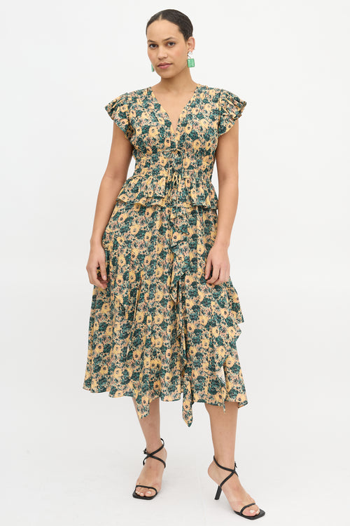 Ulla Johnson Silk Floral Avia Dress