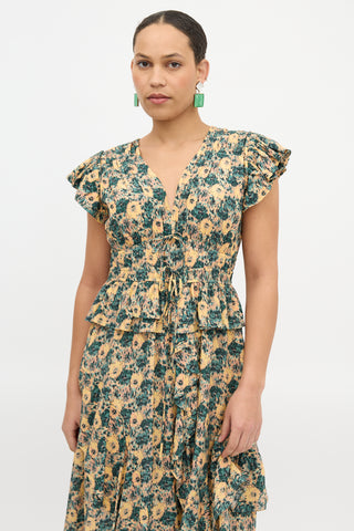 Ulla Johnson Silk Floral Avia Dress