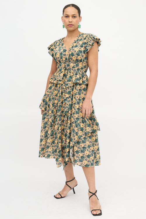 Ulla Johnson Silk Floral Avia Dress