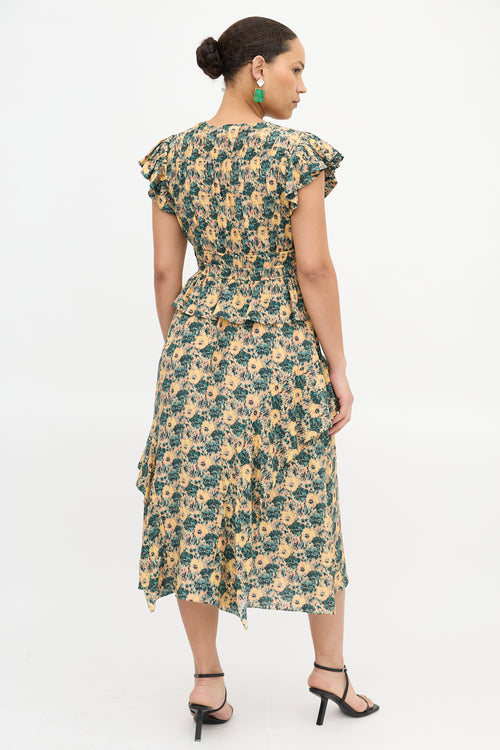 Ulla Johnson Silk Floral Avia Dress