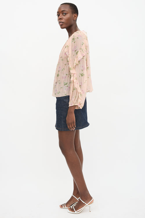 Ulla Johnson Silk Floral Blouse