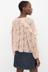 Ulla Johnson Silk Floral Blouse