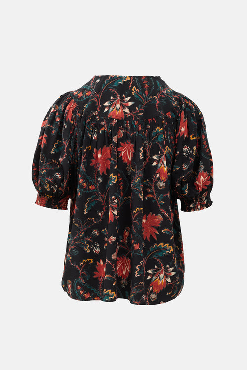 Ulla Johnson Silk Floral Dina Blouse