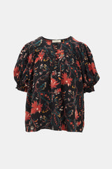 Ulla Johnson Silk Floral Dina Blouse