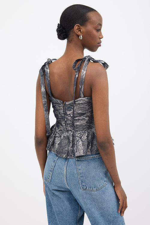 Ulla Johnson Silk Metallic Leonara Top