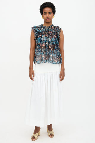 Ulla Johnson Silk Printed Top