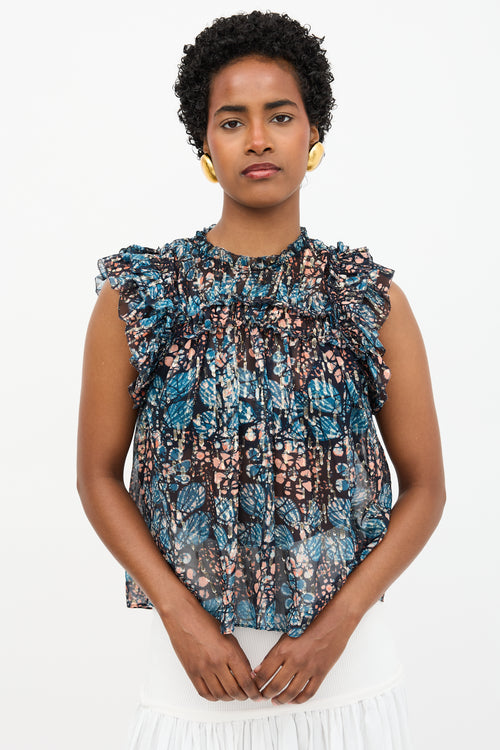 Ulla Johnson Silk Printed Top