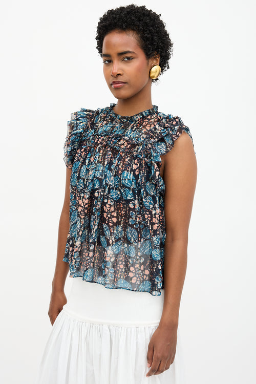 Ulla Johnson Silk Printed Top