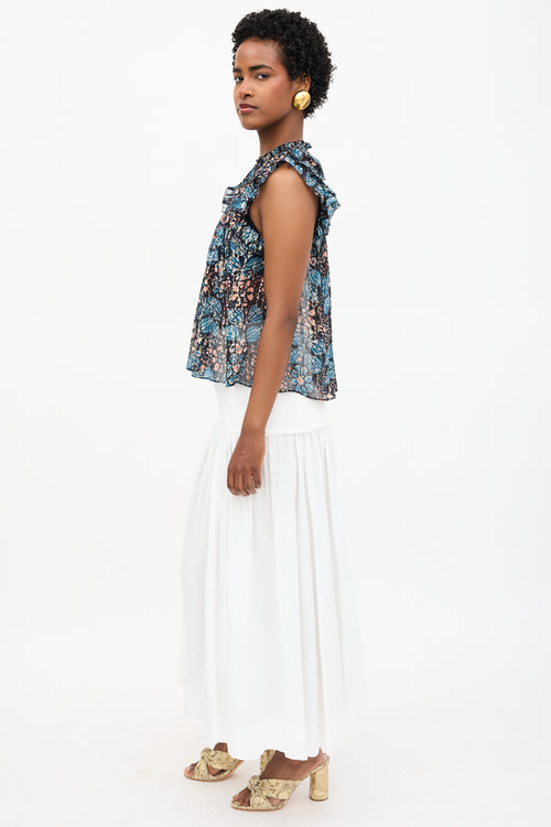 Ulla Johnson Silk Printed Top