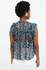 Ulla Johnson Silk Printed Top
