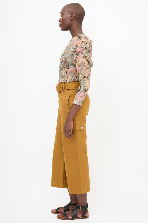 Ulla Johnson Silk Printed Posey Blouse
