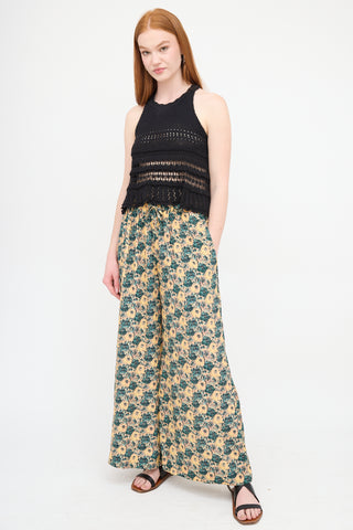 Ulla Johnson Silk Printed Sawyer Pant