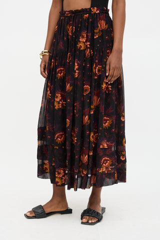 Ulla Johnson Silk Printed Rita Skirt