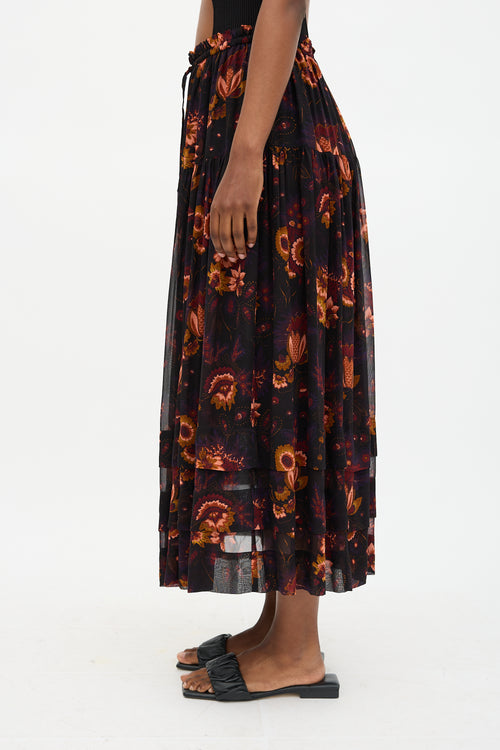 Ulla Johnson Silk Printed Rita Skirt
