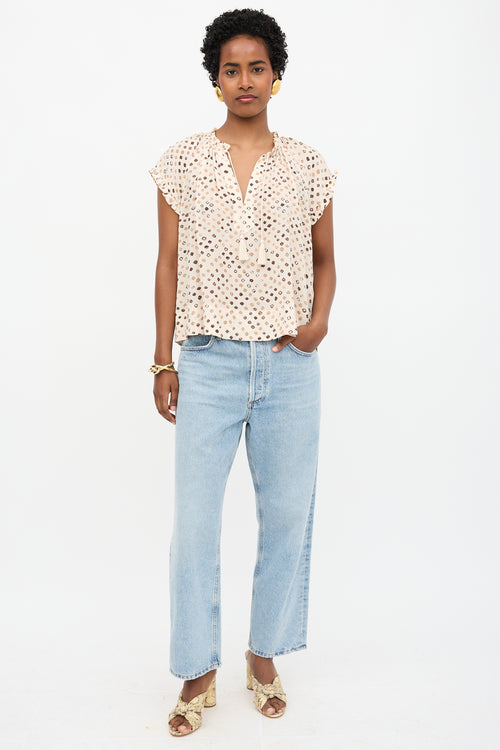 Ulla Johnson Silk Printed Top