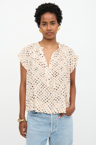 Ulla Johnson Silk Printed Top