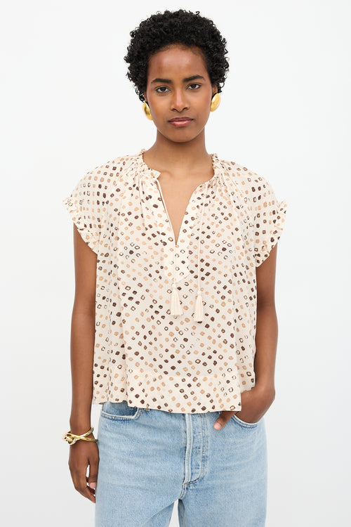 Ulla Johnson Silk Printed Top