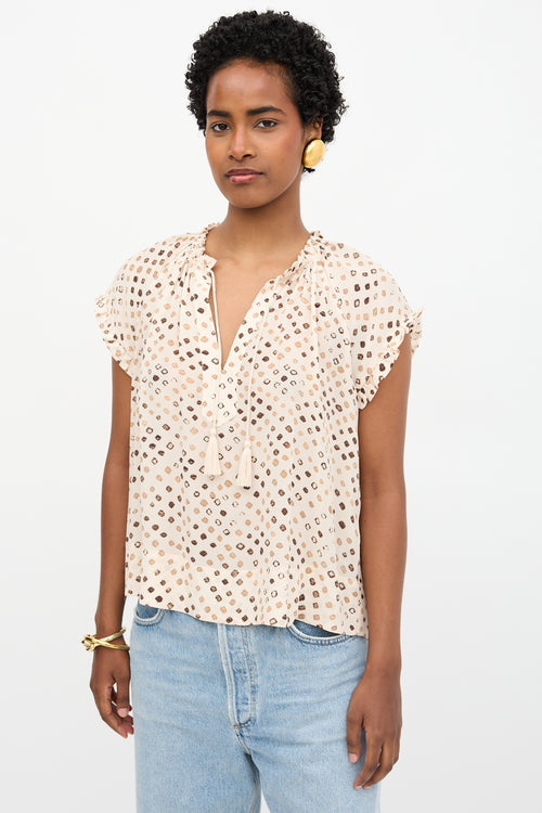 Ulla Johnson Silk Printed Top
