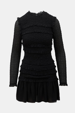 Ulla Johnson Silk Smocked Gia Dress