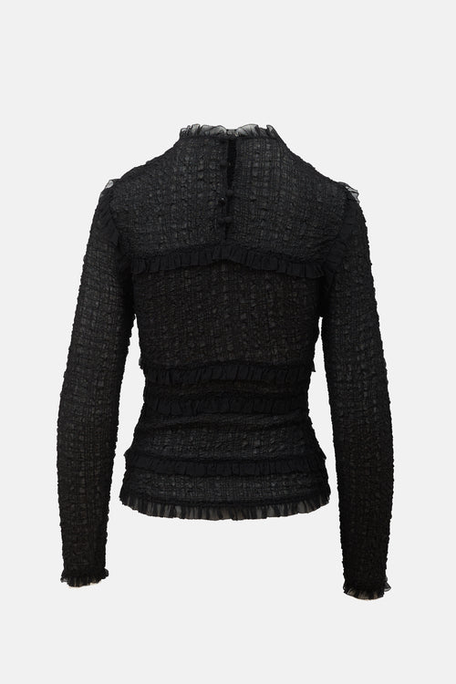 Ulla Johnson Silk Smocked Top
