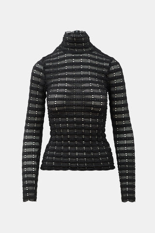 Ulla Johnson Smocked Eyelet Top