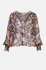 Ulla Johnson Printed Long Sleeve Top