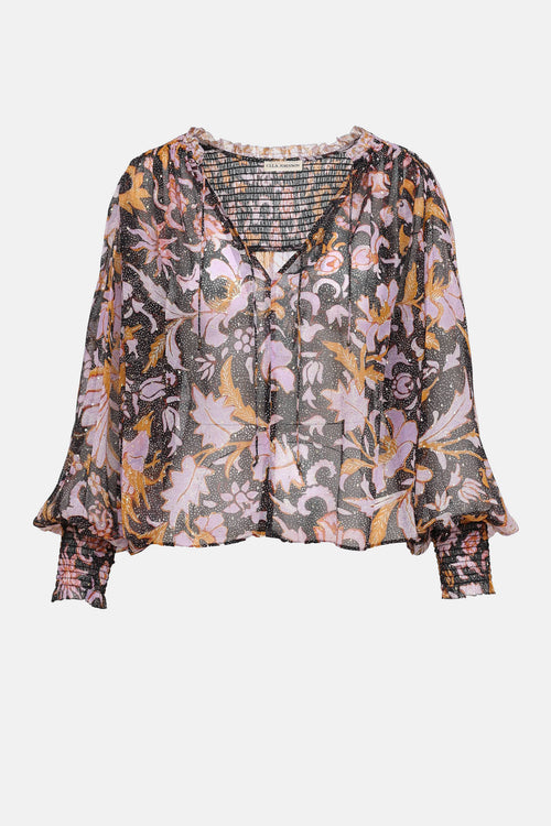 Ulla Johnson Printed Long Sleeve Top