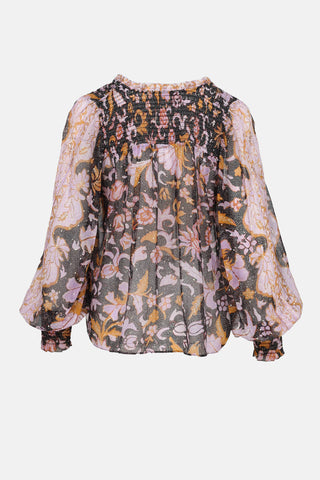 Ulla Johnson Printed Long Sleeve Top