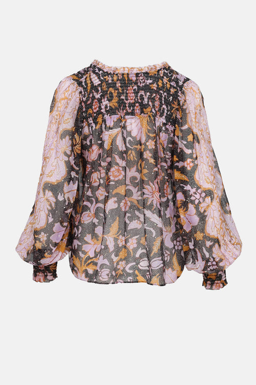 Ulla Johnson Printed Long Sleeve Top