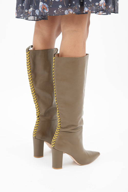 Ulla Johnson Taupe Marion Knee High Boot