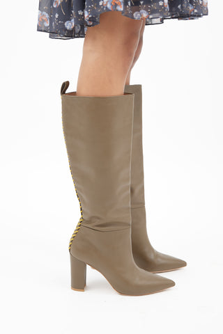 Ulla Johnson Taupe Marion Knee High Boot