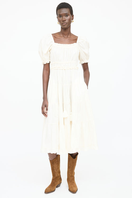 Ulla Johnson Iliana Tiered Belted Dress